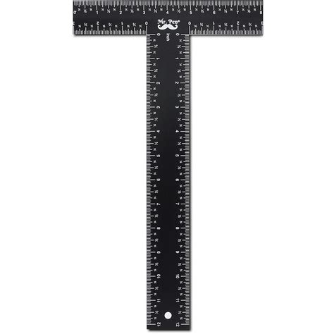 Mr. Pen - T Square, T Ruler, 12 inch Metal Ruler, T Square Ruler ...