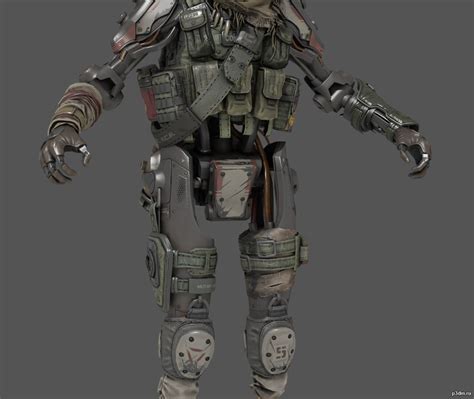 Titanfall Pilot Rendering 3D Printed Titanfall Pilot Based On Ghost
