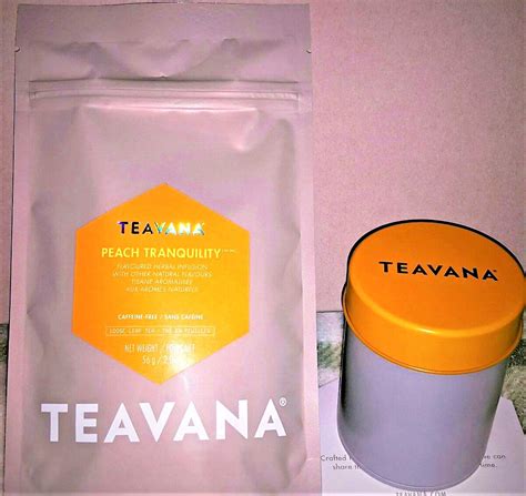🍑🌈 🍑 NEW! 2 OZ TEAVANA PEACH TRANQUILITY HERBAL FACTORY SEALED TEA ...