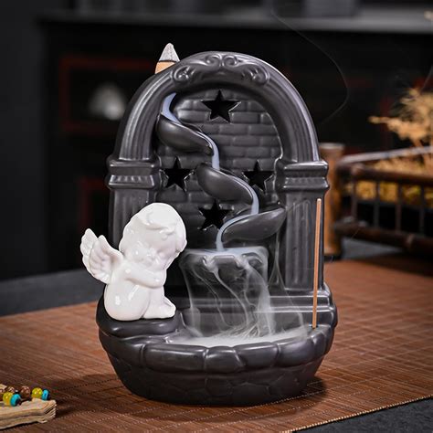 Buy Ceramic Incense Holder: Backflow Burner with LED Light – ekhasa