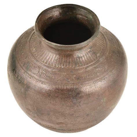 Indian Vintage Brass Water Vessel Indian Handcrafted Lota