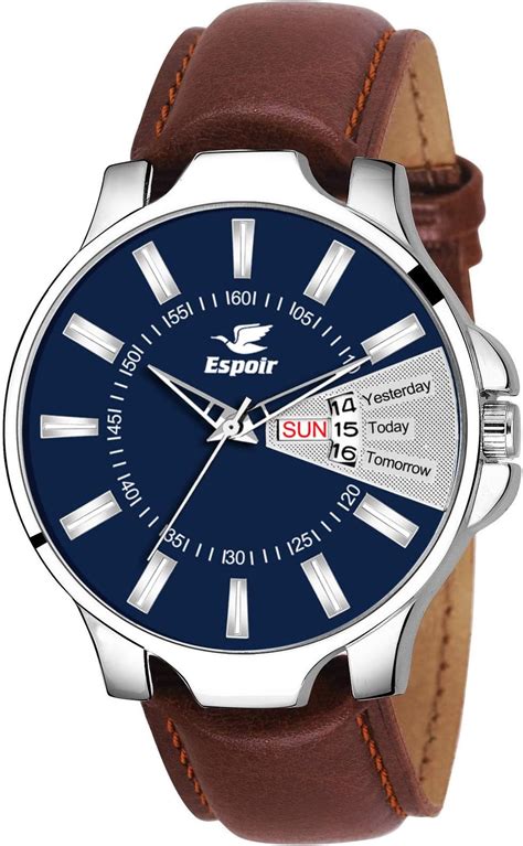 Espoir Analogue Blue Dial Day and Date Men's Boy's Watch - InfiDex0507 ...