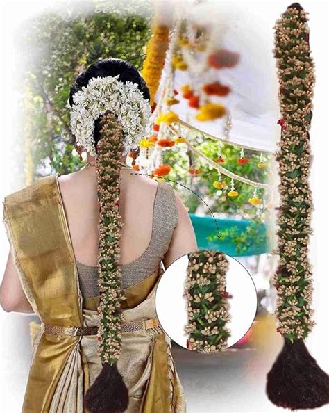 Nandini bridal flower choti for instant ready to wedding party function ...