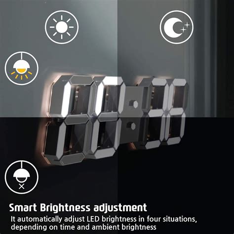 Buy Lorettoni LED Digital Wall Clock Mood Plus (3rd Generation)-Modern ...