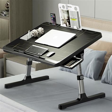Amazon.com: SIDIANBAN Laptop Desk for Bed, Adjustable Bed Table with ...