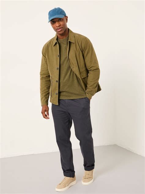 Buy FatFace Khaki Green Garment Dye Worker Cotton Jacket from Next India
