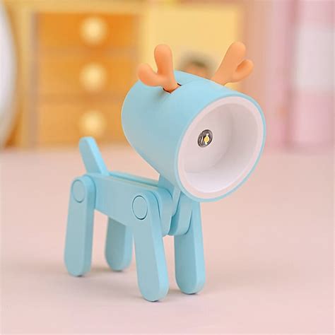 Mini LED desk lamp Lovely deer/dog shaped book lamp Laptop keyboard ...