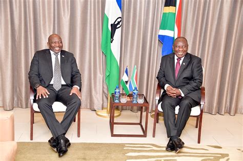 President Ramaphosa Highlights Strong Bilateral Relations with Lesotho | Central News South Africa - president of lesotho