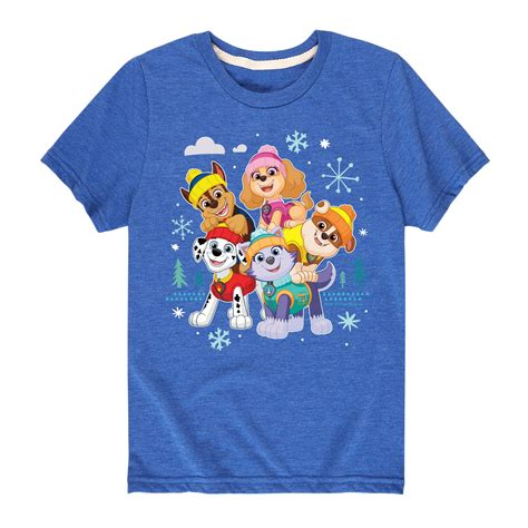 Paw Patrol - Paw Patrol Group With Icons - Toddler And Youth Short ...
