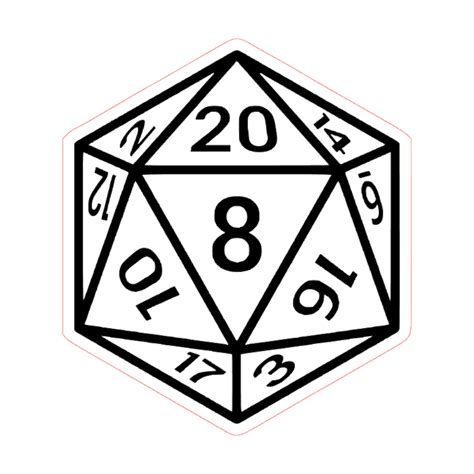 Printable D20 Template