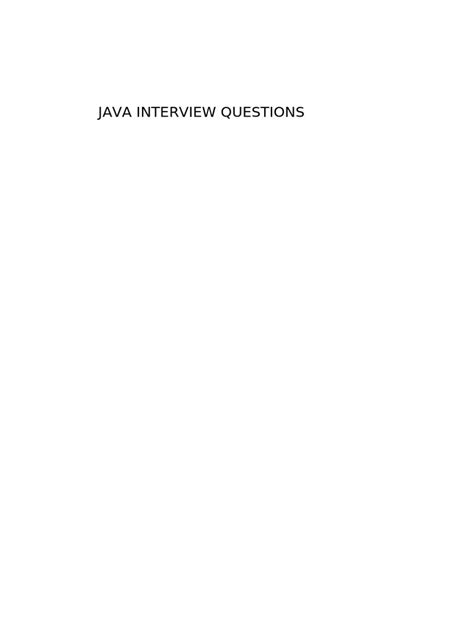 Image result for Java Interview Questions PDF Download