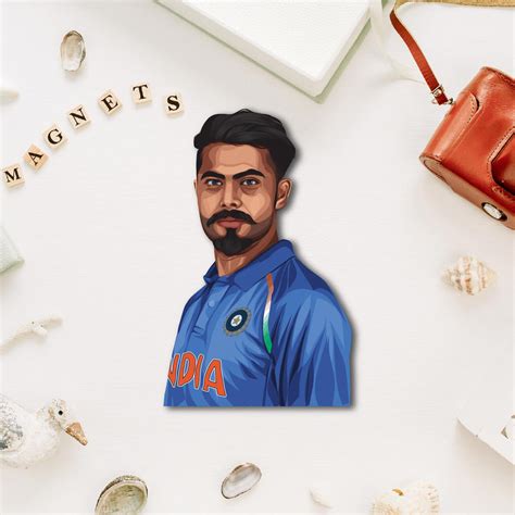 Ravindra Jadeja Fridge Magnet | Sir Jadeja Souvenir – Bhai Please India