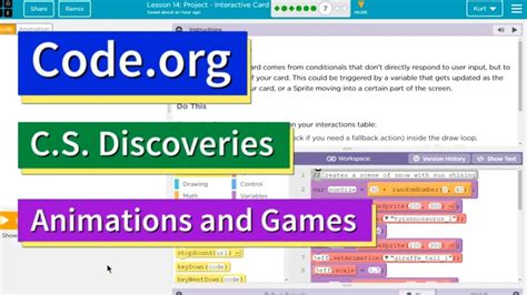 Image result for Intereactive Card Code.org Example