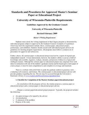 Fillable Online test-web02 oit uwplatt Standards and Procedures for ...