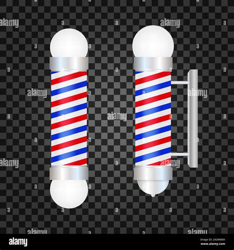 Classic Barber shop Pole. Vector illustration Stock Vector Image & Art ...