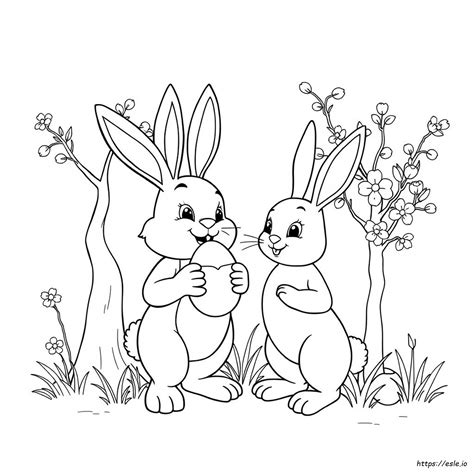 Happy Easter Day Coloring Pages