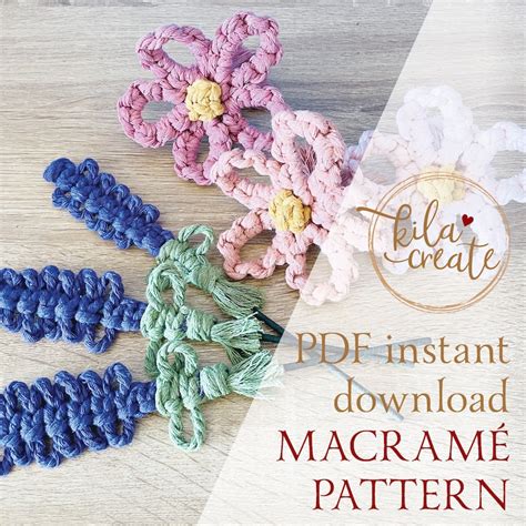 Image result for Macrame Flower Pattern Free