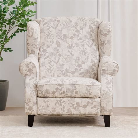 Buy Botanical NXT Fabric Wing Chair - Grey from Home Centre at just INR ...