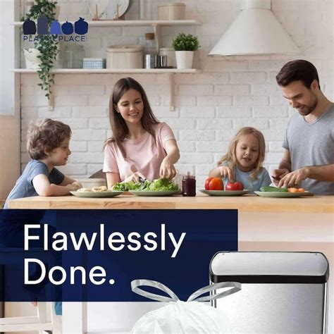 Plasticplace 10-Gallon Scent free White Indoor Plastic Kitchen ...