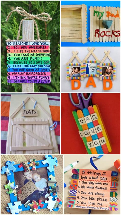 Popsicle Stick Father’s Day Crafts - Kids Art & Craft