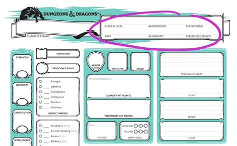 How to Fill Out a Dungeons and Dragons 5E Character Sheet - TTRPG ...