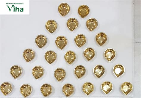 Set Of 27 Brass Karthigai Vilakku(Diyas For Deepavali & Karthigai Fest ...