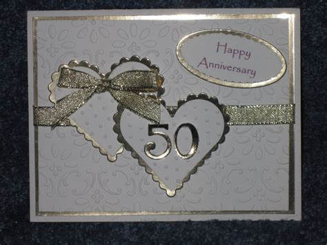 Golden Anniversary | Anniversary cards handmade, 50th anniversary cards ...