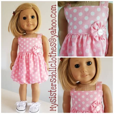 Polka Dot Bubble Dress 18 Inch Girl Doll Handmade American - Etsy ...