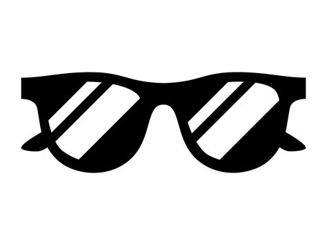 Black Sunglasses SVG, Sunglasses Silhouette, Summer Sunglasses Clip Art, Rayban Sunglasses Cut ...
