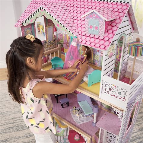 KidKraft Annabelle Wooden Dollhouse with Elevator, India | Ubuy