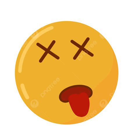 Emoji Dead PNG Transparent, Emoji Dead Face Cute Sticker, Sticker Set, Emoji, Cute PNG Image For ...