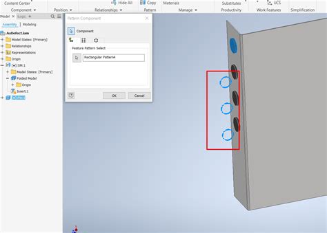 Image result for Feature Pattern. Select Inventor Assembly