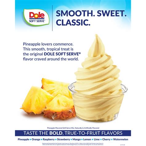 Dole Soft Serve Mix - Pineapple - Bag (4.4 lbs) – LollicupStore