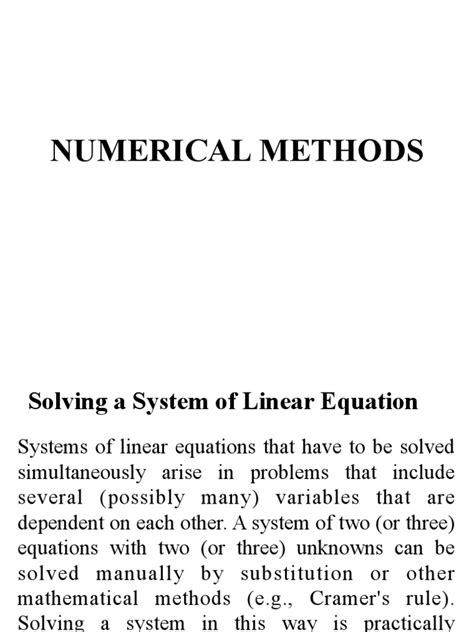 Image result for Basic Numerical Methods