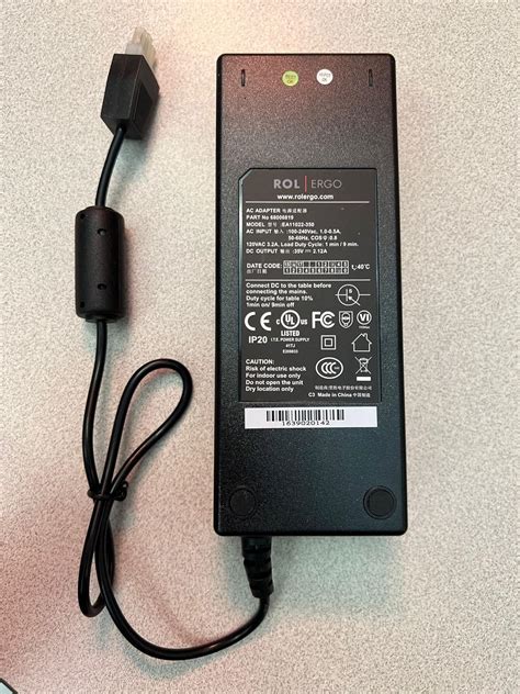 Amazon.com: UpBright [UL 認證] 35V 2.12A 3 針 AC/DC 轉接器,相容於 Rol Ergo 型號 EA11022-350 EA11022350 零件編號 ...