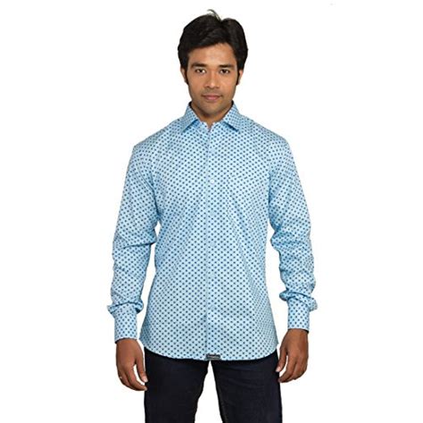 Buy V-vastra Men's Casual Shirt (NB12 A_Blue_38) at Amazon.in