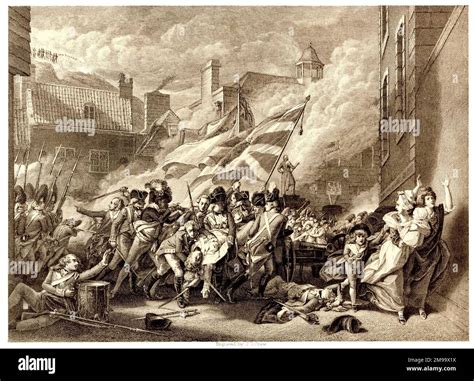 Death of Major Peirson at St Helier, Jersey (British defence against ...