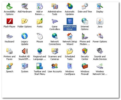 Image result for Intel Graphics Driver Windows XP