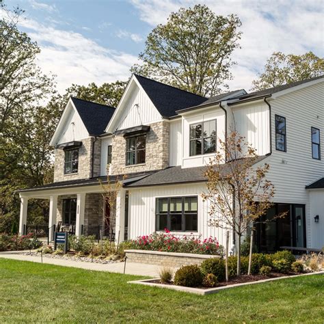 Download Modern Farmhouse Exterior Design Wallpaper | Wallpapers.com