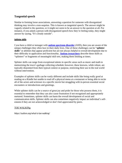 Image result for Example of Tangential Thinking