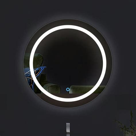 Round Border Twin- LED Wall Mirror - Natural White Light - Round ...