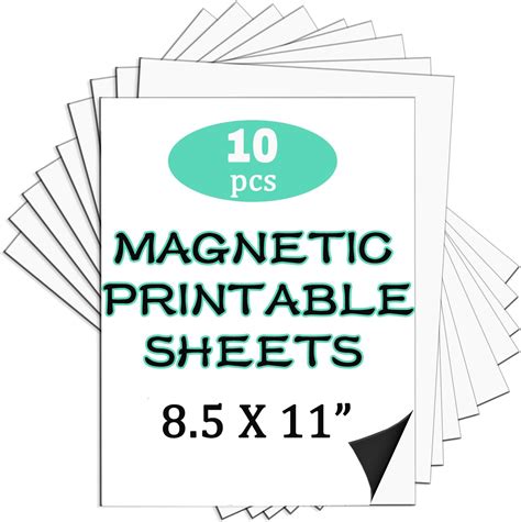 Amazon.com : Thaibear Printable Magnetic Sheets, 8.5" x 11", 6 Pack ...