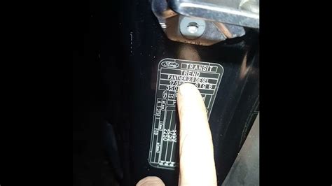 Transit Custom Paint Code Location 的图像结果