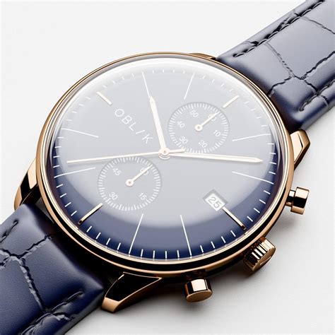 Buy OBLIK Luxury Vertu Blau Watch for Men | Elegant Design and Superior ...