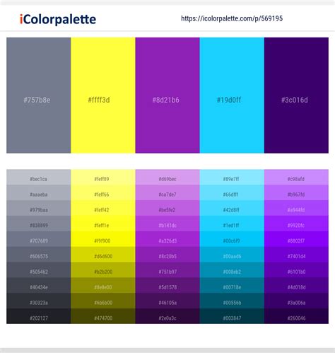 Raven – Golden Fizz – Purple Heart – Cyan / Aqua – Christalle Color ...