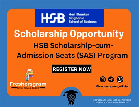 HSB Scholarship-cum-Admission Seats (SAS) Program 2026