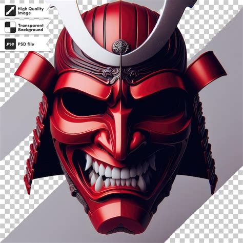 Premium PSD | Psd japanese mythology oni devil samurai mask on ...
