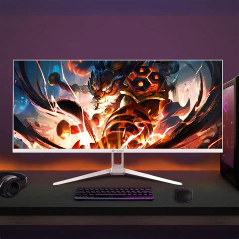 CRUA 34'' White Gaming Monitor, 165HZ/144HZ, India | Ubuy