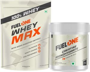 FUELONE Whey Max, Whey Protein Concentrate & Whey Isolate, 27g Protein ...
