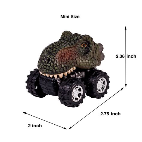 DINOBROS Dinosaur Toys 6 Pack Pull Back Cars | Ubuy India